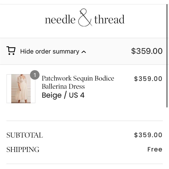 NWT Needle & Thread Ballerina Dress - Picture 2 of 5